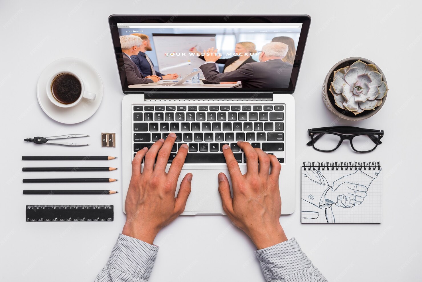 Website Designing Courses in Shamli with laptop and website mockup